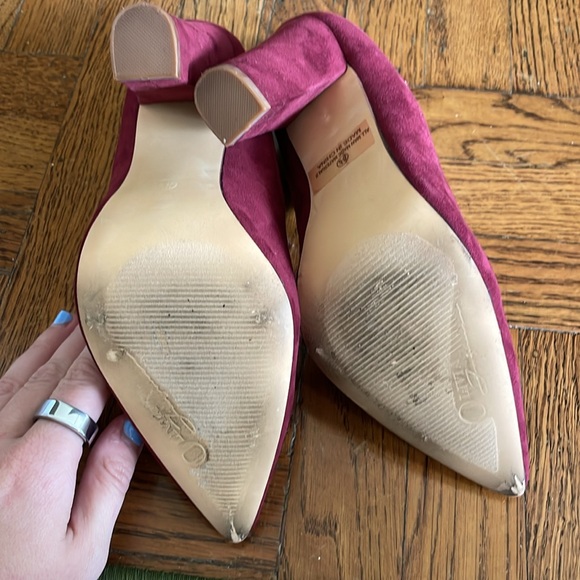 Maroon Suede Heels - Picture 5 of 5